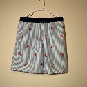 Swim/Athletic Lobster Striped Shorts